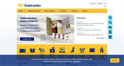 Desktop Screenshot of ceskaposta.cz